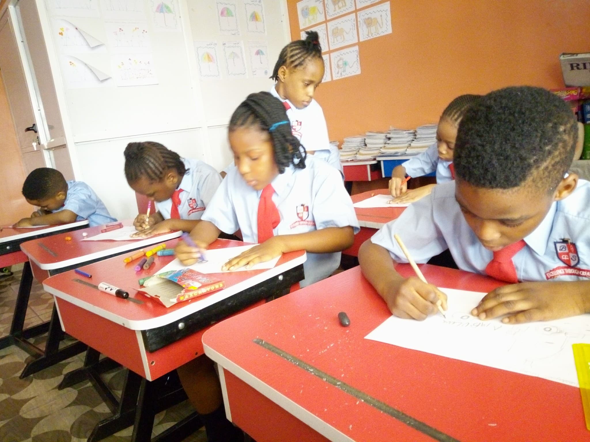 Students learning